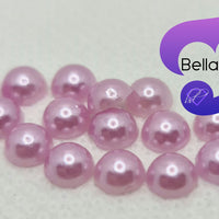 LIGHT PURPLE - Acrylic Half Round Flatback Pearl (5mm)