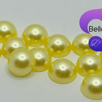 LEMON - Acrylic Half Round Flatback Pearl (6mm)