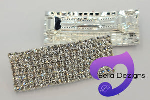 Diamante Hair Piece - Rectangular Barette