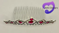 Diamante Hair Comb - Diamond Rose
