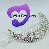 Diamante Hair Piece - Moon Clip