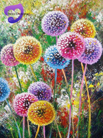 DIY Diamond Painting Crystal Art Kit (COLOURED DANDELION)
