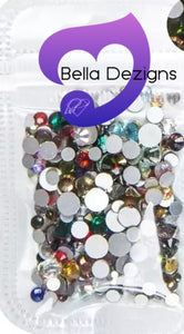 NON HOTFIX Crystal Rhinestone MIXED size pack