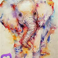 DIY Diamond Painting Crystal Art Kit (ELEPHANT)