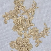 GOLD - Lace Applique Motif - Venise Lace (Flower)