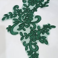 GREEN - Lace Applique Motif - Bridal Flower