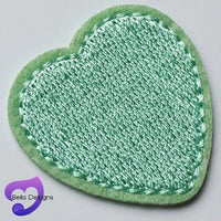 Applique Motif Patch Pieces - Hearts (VARIOUS COLOURS)