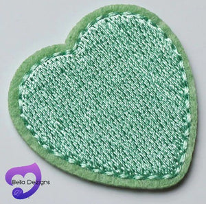 Applique Motif Patch Pieces - Hearts (VARIOUS COLOURS)