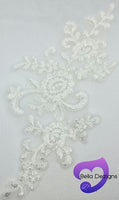 IVORY - Lace Applique Motif - Bridal Flower
