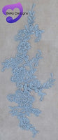 LIGHT BLUE - Lace Applique Motif - Venise Lace (Flower)
