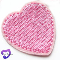 Applique Motif Patch Pieces - Hearts (VARIOUS COLOURS)
