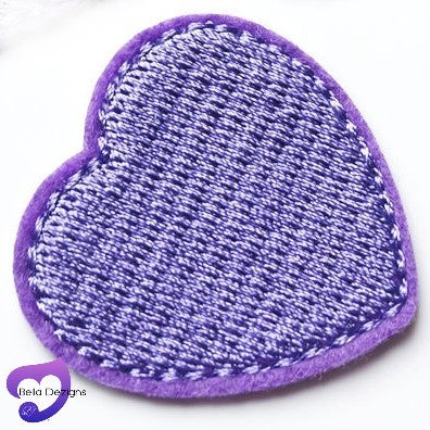 Applique Motif Patch Pieces - Hearts (VARIOUS COLOURS)