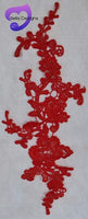 RED - Lace Applique Motif - Venise Lace (Flower)
