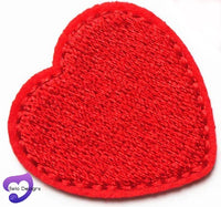 Applique Motif Patch Pieces - Hearts (VARIOUS COLOURS)
