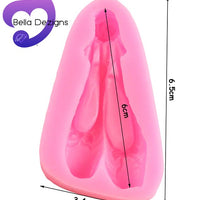 FONDANT SILICONE MOULD - Ballet Shoes