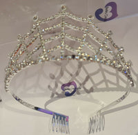 Diamante Tiara - Spider Web
